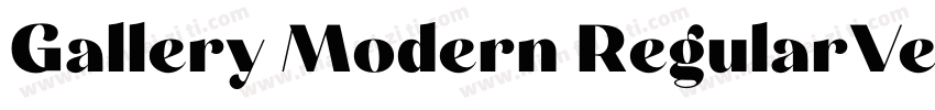 Gallery Modern RegularVersion字体转换